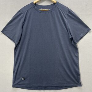 Flylow T Shirt Men XL Blue Short Sleeve Athletic Performance Active Wear Running